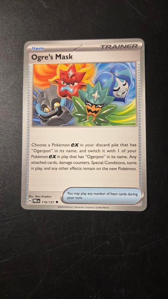 Ogre's Mask 118/131 Prismatic Evolution, Verzenden, Zo goed als nieuw, Losse kaart