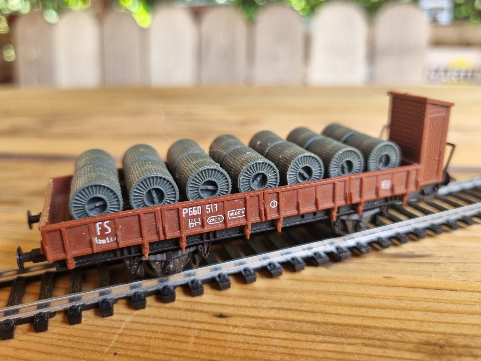 Lima Platte Wagon met Kabelrollen, Gebruikt, Gelijkstroom, Wagon, Ophalen of Verzenden