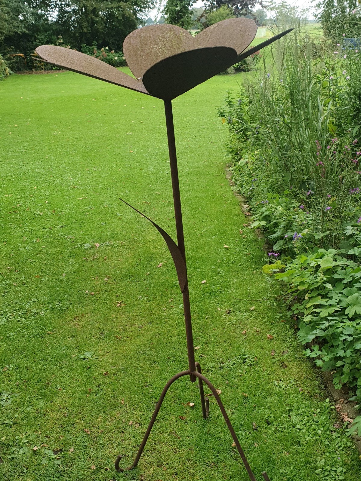 Mooie metalen  bloem!, Ophalen