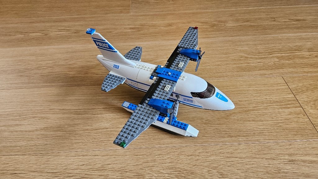lego 7723 city politie vliegtuig, City, Lego, Ophalen of Verzenden, Zo goed als nieuw