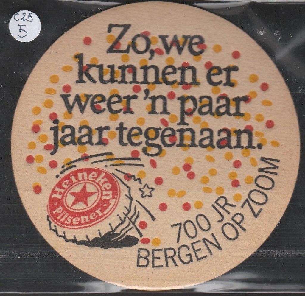 Bierviltje Heineken C 25 5, Verzenden, Gebruikt, Viltje(s), Heineken