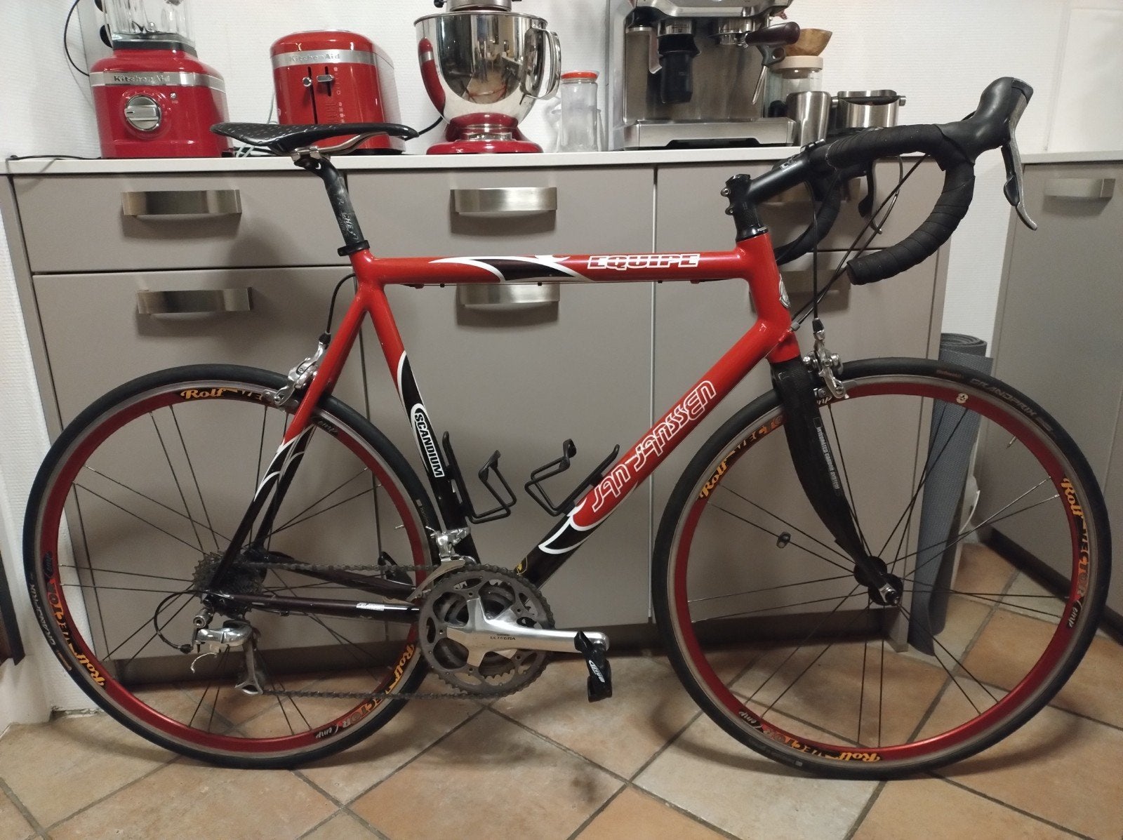 Jan Janssen Equipe Scandium frame, Fietsen en Brommers, 28 inch, Gebruikt, Aluminium, Meer dan 20 versnellingen