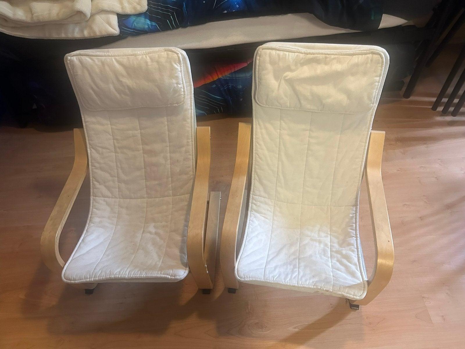 2 IKEA wipstoelen voor kinderen, Gebruikt, Twee, Wit, Ophalen of Verzenden