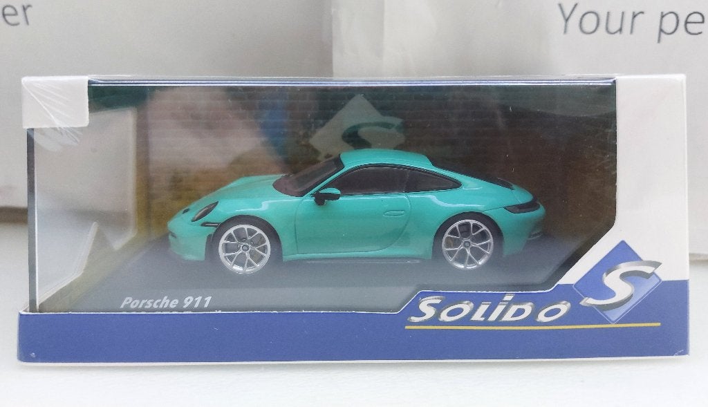 Solido 1:43 Porsche 911 (992) GT3 Touring mintgroen nieuw, Hobby en Vrije tijd, Modelauto's | 1:43, Ophalen of Verzenden, Nieuw