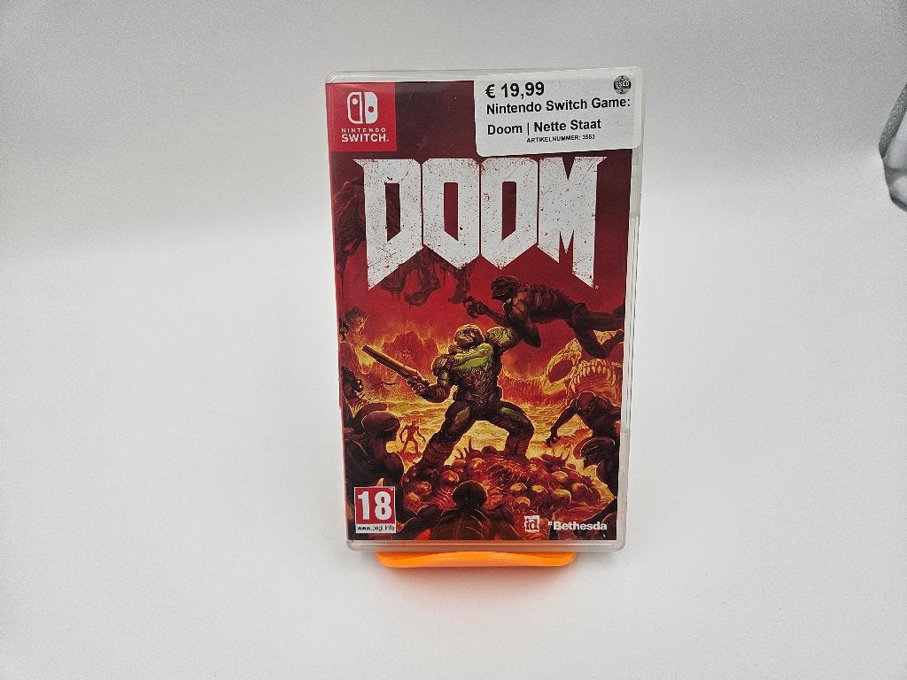 Nintendo Switch Game: Doom | Nette Staat, Spelcomputers en Games, Vanaf 18 jaar, Shooter, 1 speler, Ophalen of Verzenden