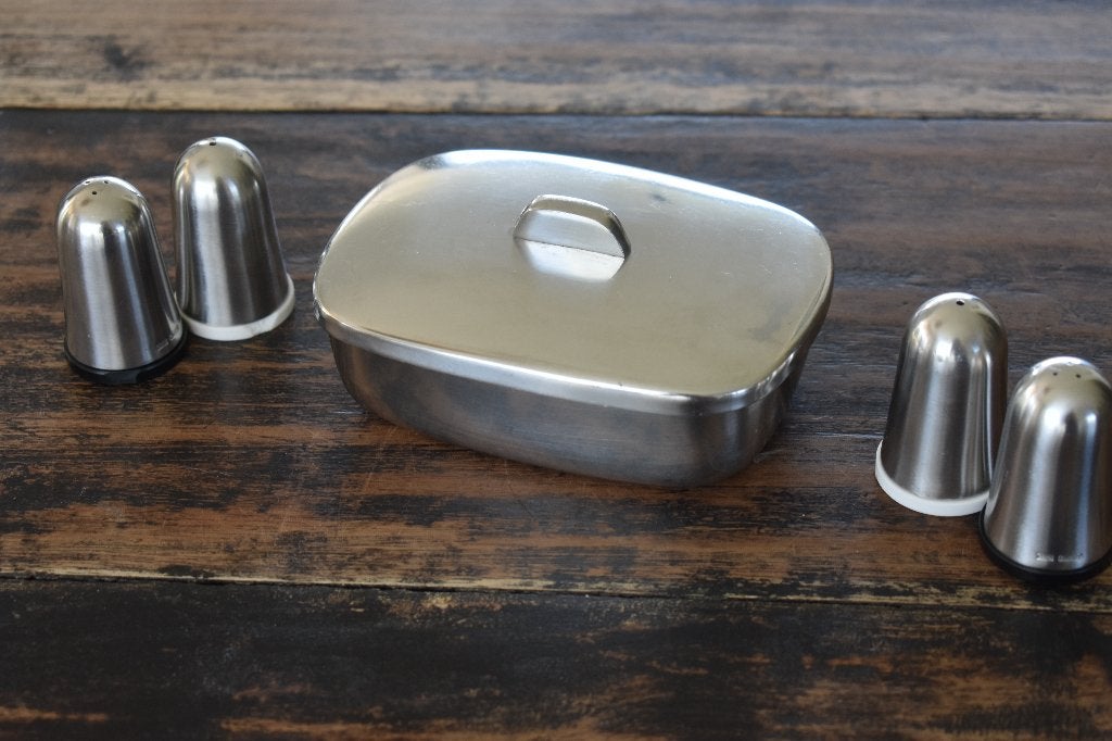 Gero Zilmeta design Jensen botervloot peper en zout stellen, Ophalen of Verzenden, Gebruikt