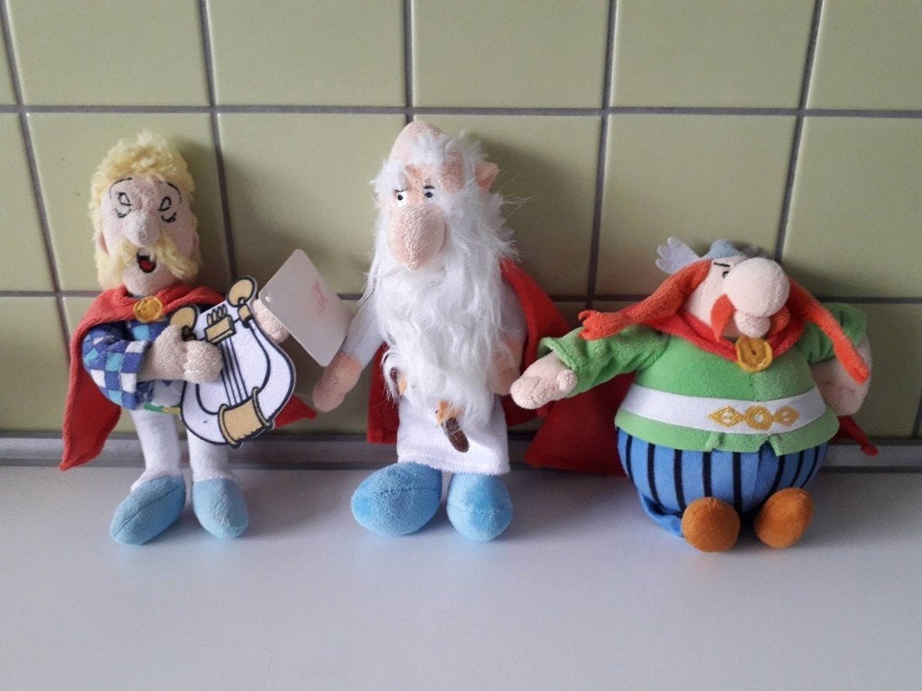 asterix en obelix   panoramix  abrarcourcix  assurancetourix, Ophalen of Verzenden, Gebruikt, Overige typen