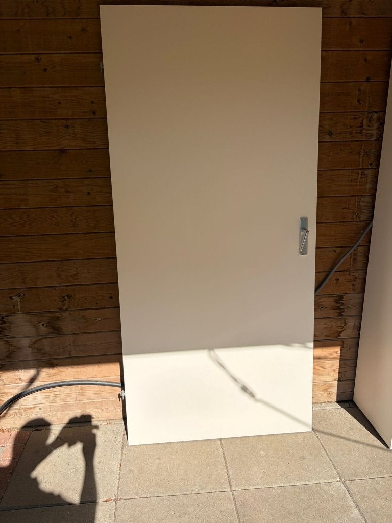 Witte opdekdeuren, Ophalen, Gebruikt, 80 tot 100 cm, Binnendeur