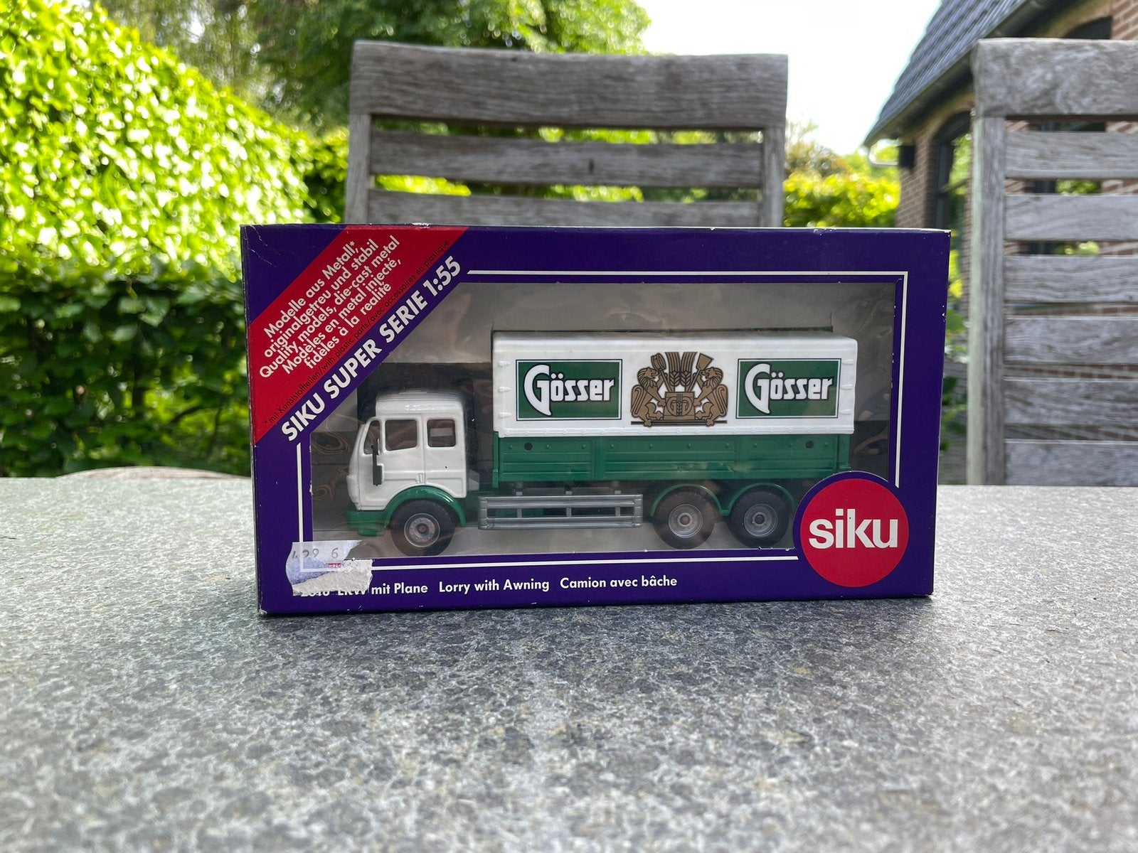 Siku 2618 - Mercedes SK met huif Gösser, Ophalen of Verzenden, Nieuw, Bus of Vrachtwagen, SIKU