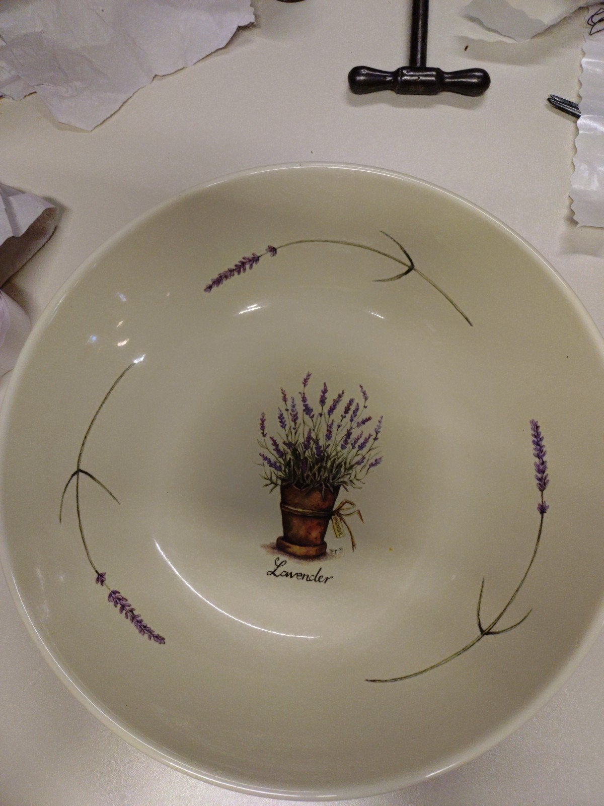 JET schaal, lavendel decoratie - The Original World of, Huis en Inrichting, Gebruikt, Porselein of Keramiek, Schaal, Ter Steege Rijssen, The Netherlands
