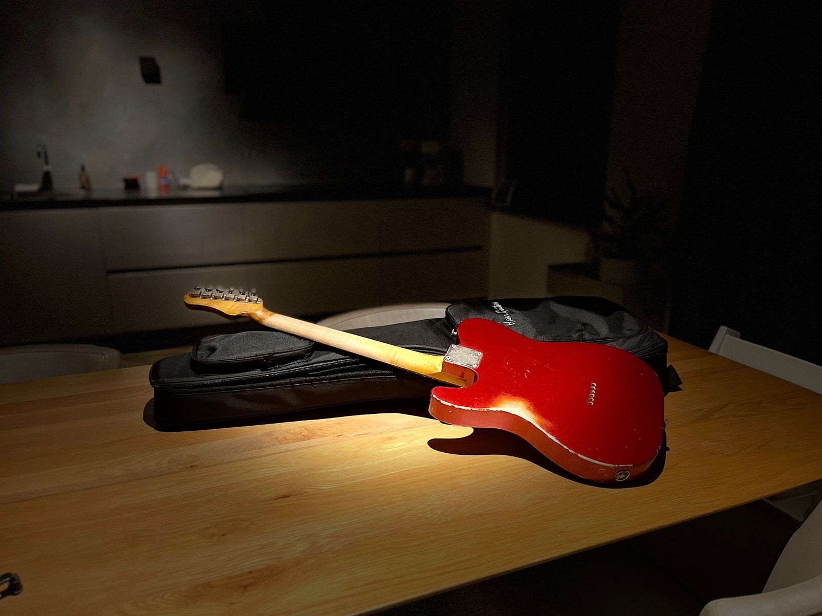 Haar telecaster Candy Apple Red 2025, relic, Ophalen, Zo goed als nieuw, Solid body, Overige merken
