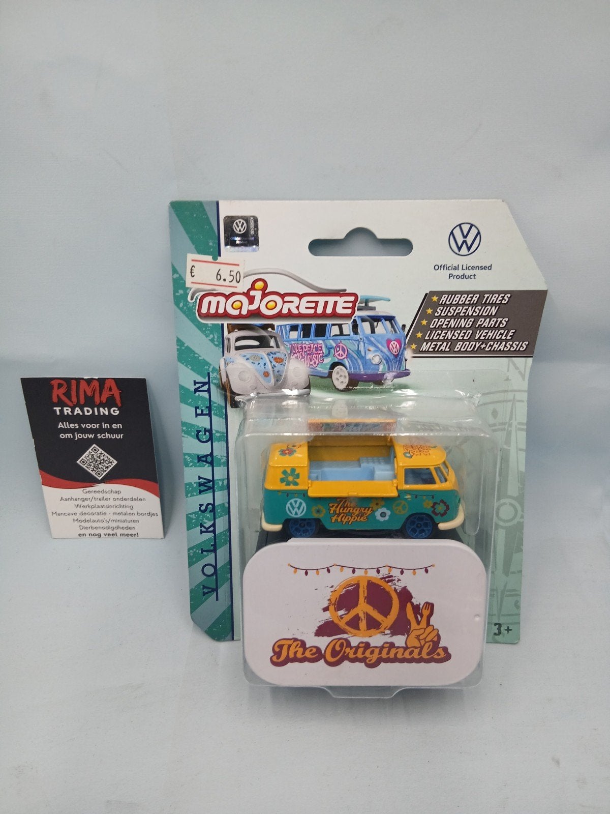 Majorette Volkswagen T1 'Hungry Hippie' busje, Ophalen of Verzenden, Nieuw, Auto