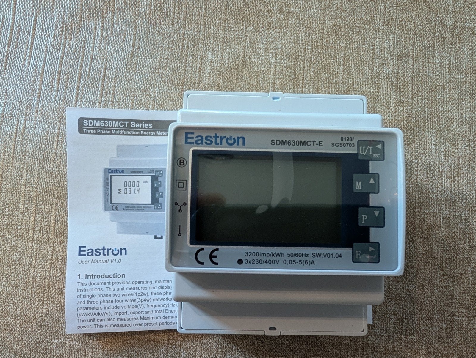 Eastron SDM630 MCT-E | Nieuw | 3 fasen | MID, Ophalen of Verzenden, Nieuw, Eastron