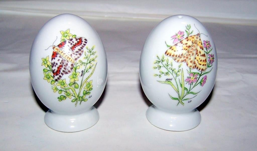 Vintage Nutricia eivormig porseleinen peper- en zoutstel.Nws, Overige typen, Ophalen of Verzenden, Zo goed als nieuw, Overige stijlen