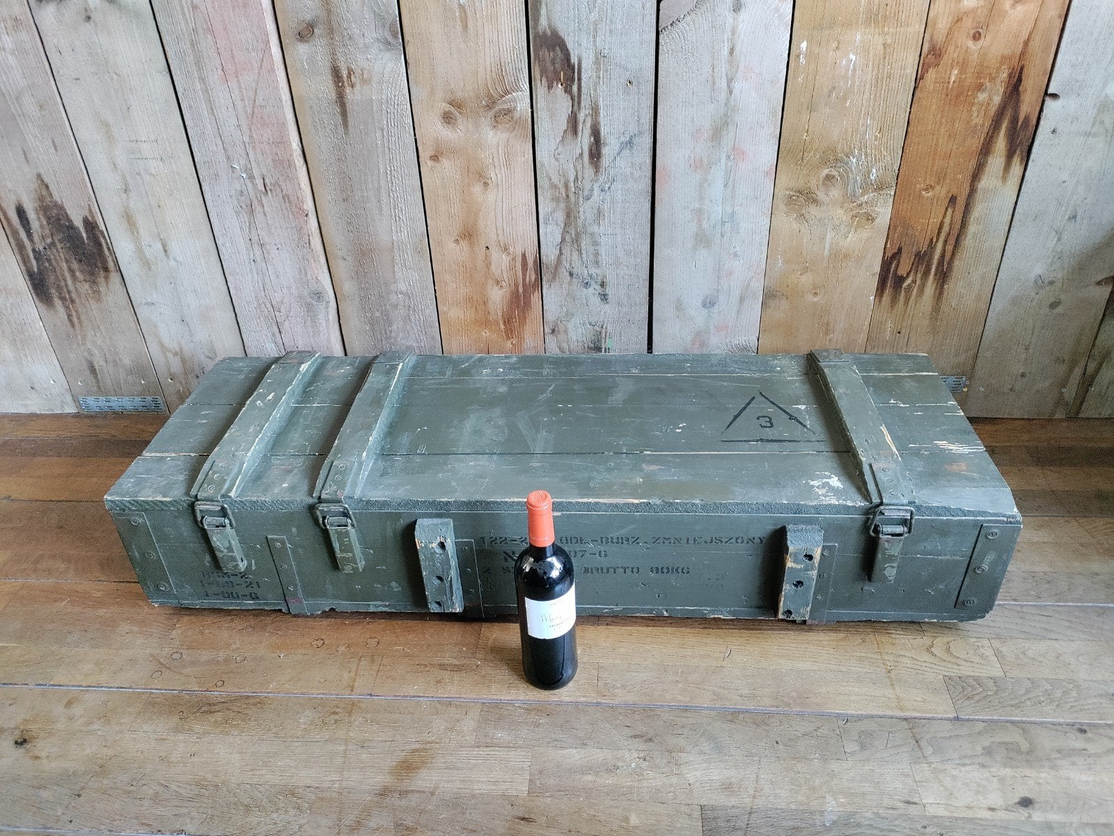 Originele militaire wapenkist, leger wapenkist, munitiekist, Ophalen of Verzenden, Landmacht, Nederland, Kist of Geocache