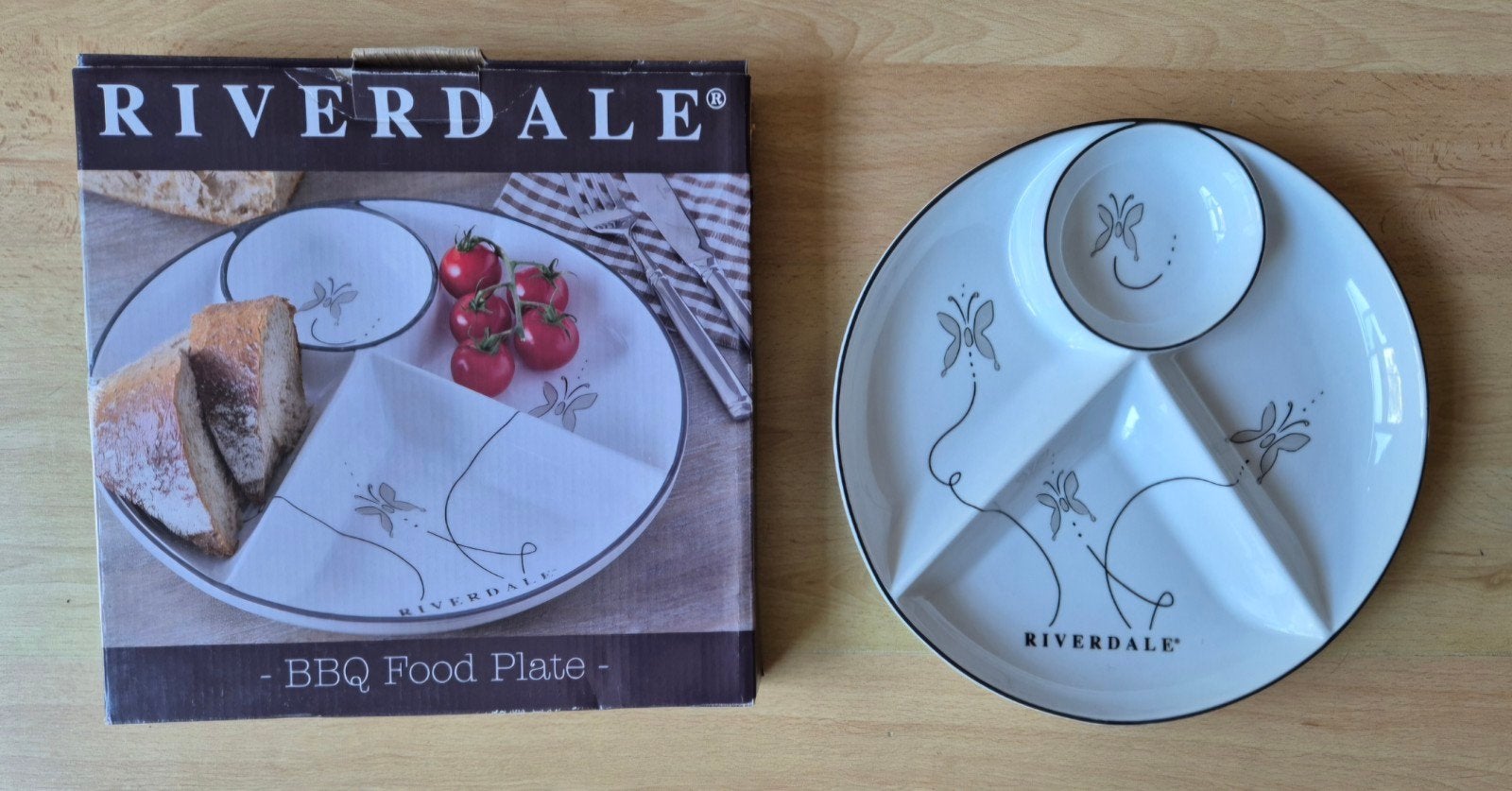 Riverdale BBQ Food Plate, Huis en Inrichting, Ophalen of Verzenden, Nieuw, Aardewerk