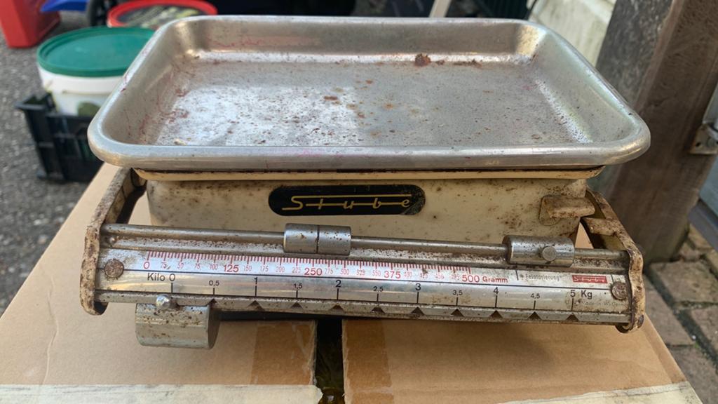 Vintage Duitse weegschaal Stube, Ophalen