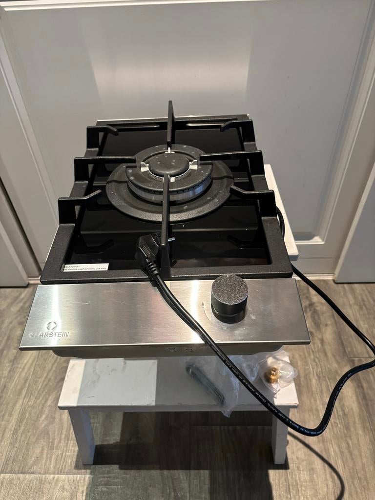 Alchemist 30cm Gaskookplaat 1 Pits Zilver - Wokbrander, Ophalen, Gebruikt, 3 kookzones of minder, Inbouw