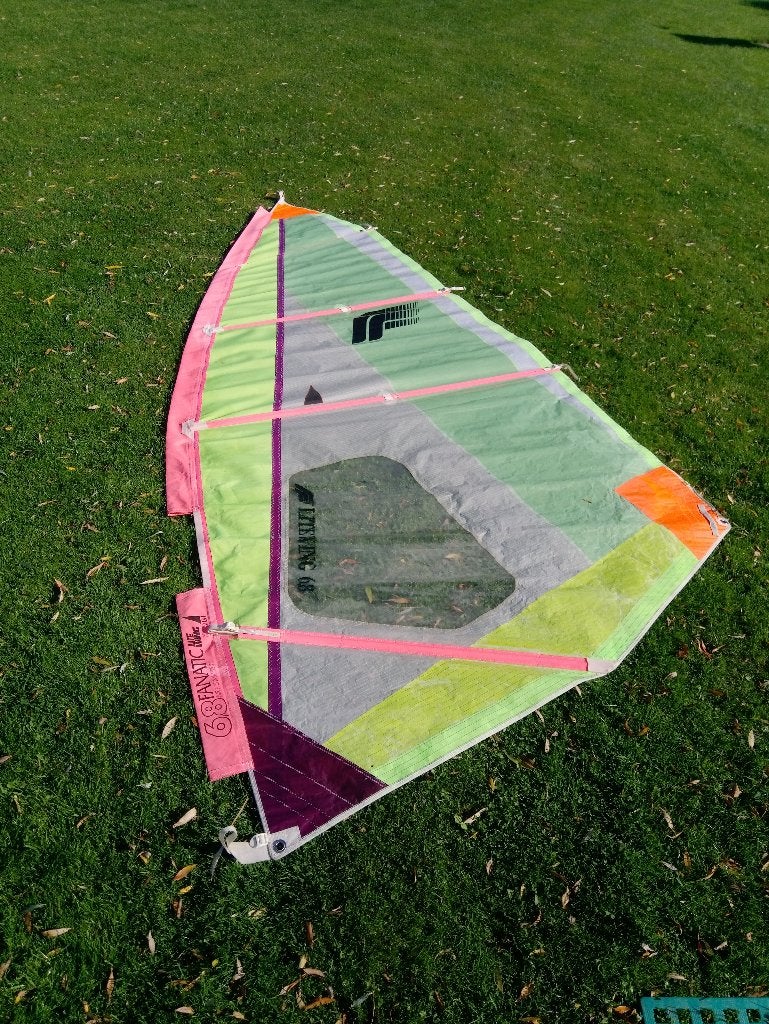 windsurfzeil Fanatic 6.8, Watersport en Boten, Windsurfen, Ophalen, Gebruikt, Zeil