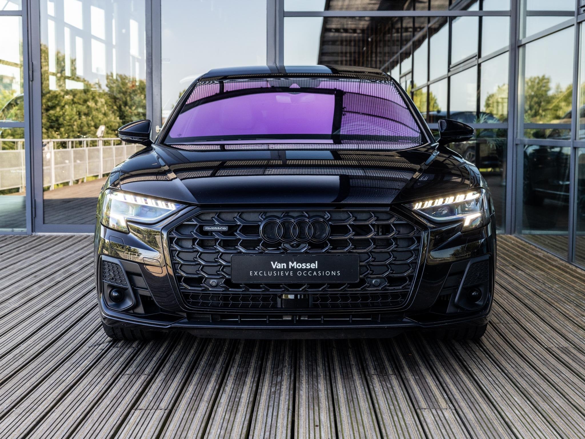 Audi A8 60 TFSI e quattro 462 PK | S-line l Adaptive Cruise, Auto's, Audi, 12 maanden, Gebruikt, 2995 cc, Zwart