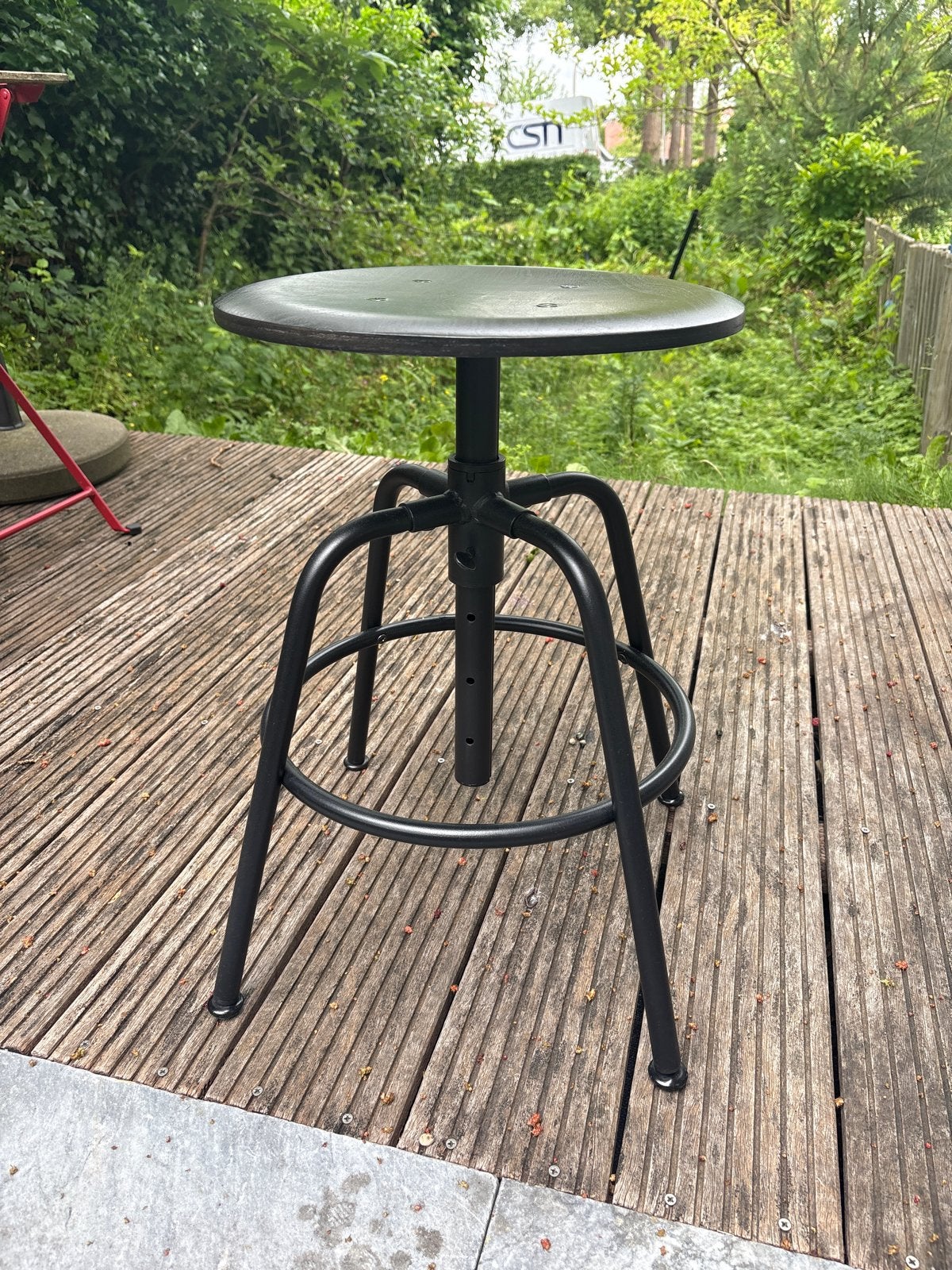IKEA KULLABERG Kruk - Verstelbaar & Draaibaar, Huis en Inrichting, Ophalen, In hoogte verstelbaar, 60 tot 90 cm, Zo goed als nieuw