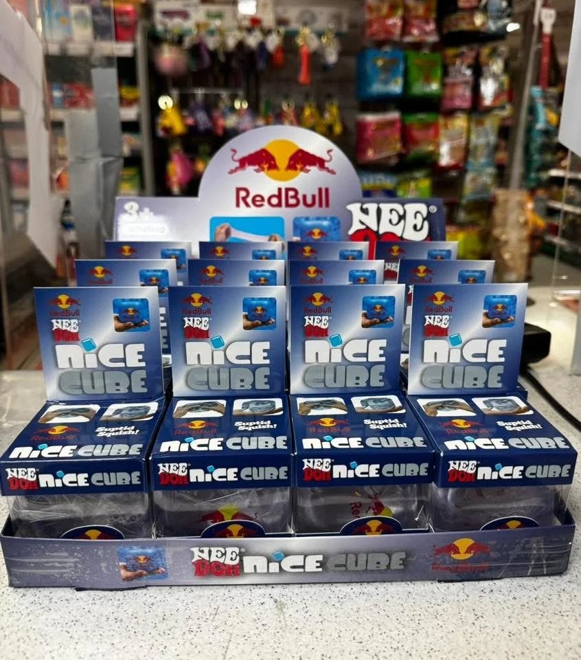 Nee Doh Nice Cube Red Bull Squishy - Nieuw & Trending!, Ophalen of Verzenden, Nieuw, Jongen of Meisje