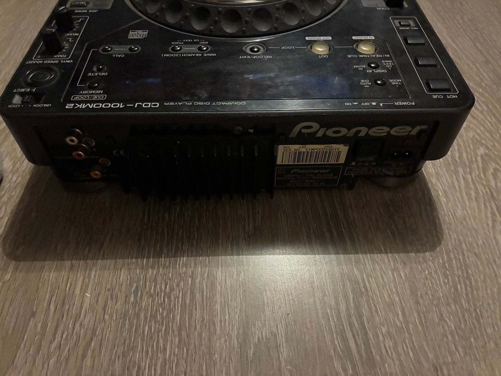Pioneer CDJ-1000MK2 CD-speler - Professionele DJ-deck, Muziek en Instrumenten, Dj-sets en Draaitafels, Ophalen of Verzenden, Gebruikt