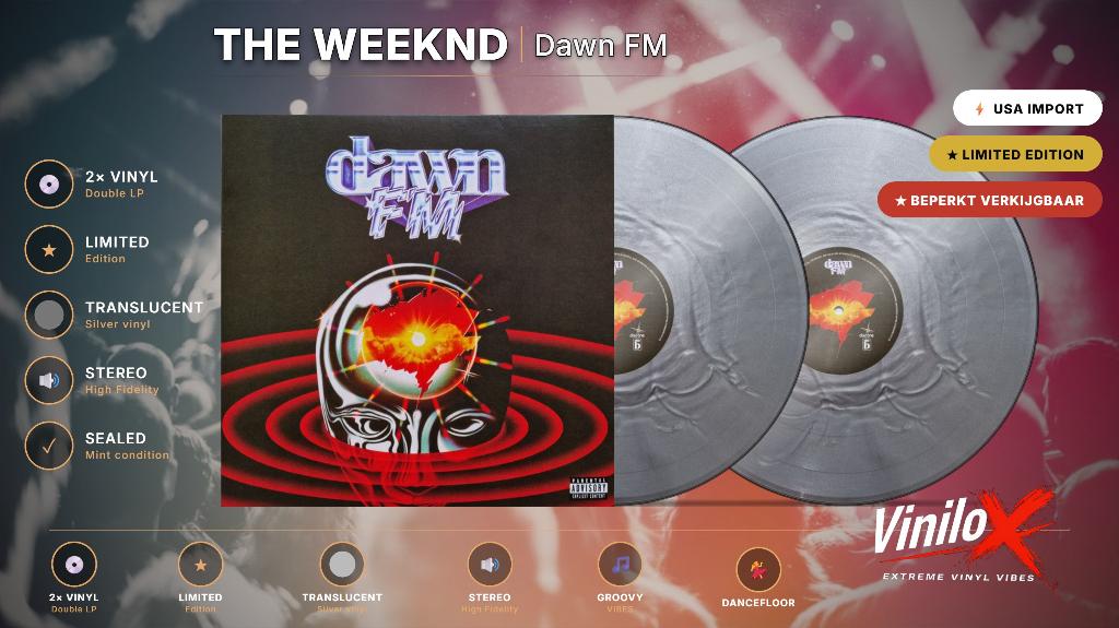 The Weeknd – Dawn FM | 2LP | Limited Edition, Cd's en Dvd's, Vinyl | Pop, Ophalen, LP, Geseald, Funk