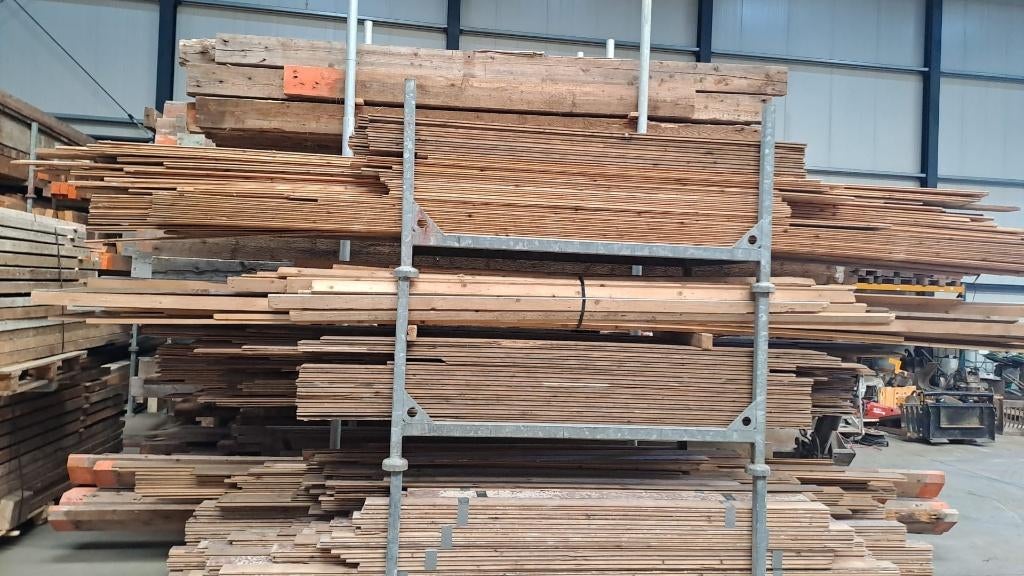 Bundel regels en panlatten, Doe-het-zelf en Verbouw, Dakpannen en Dakbedekking, Gebruikt, Overige typen, Hout, Overige kleuren