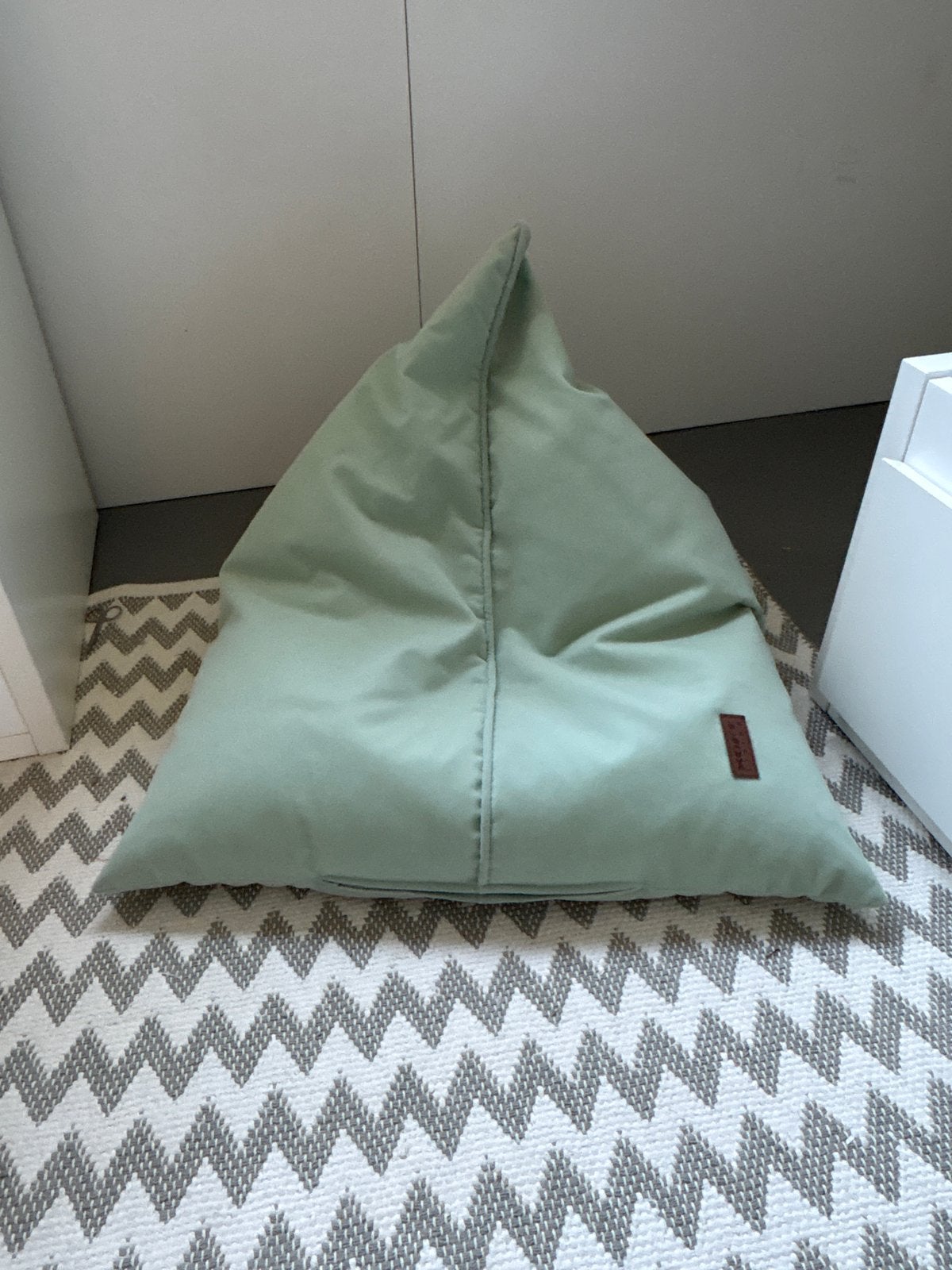 Xoft Living Zachte Zitzak Kids Zachtgroen Peuter Kleuter, Huis en Inrichting, Zitzakken, Ophalen, Zo goed als nieuw, Groen, Zitzak