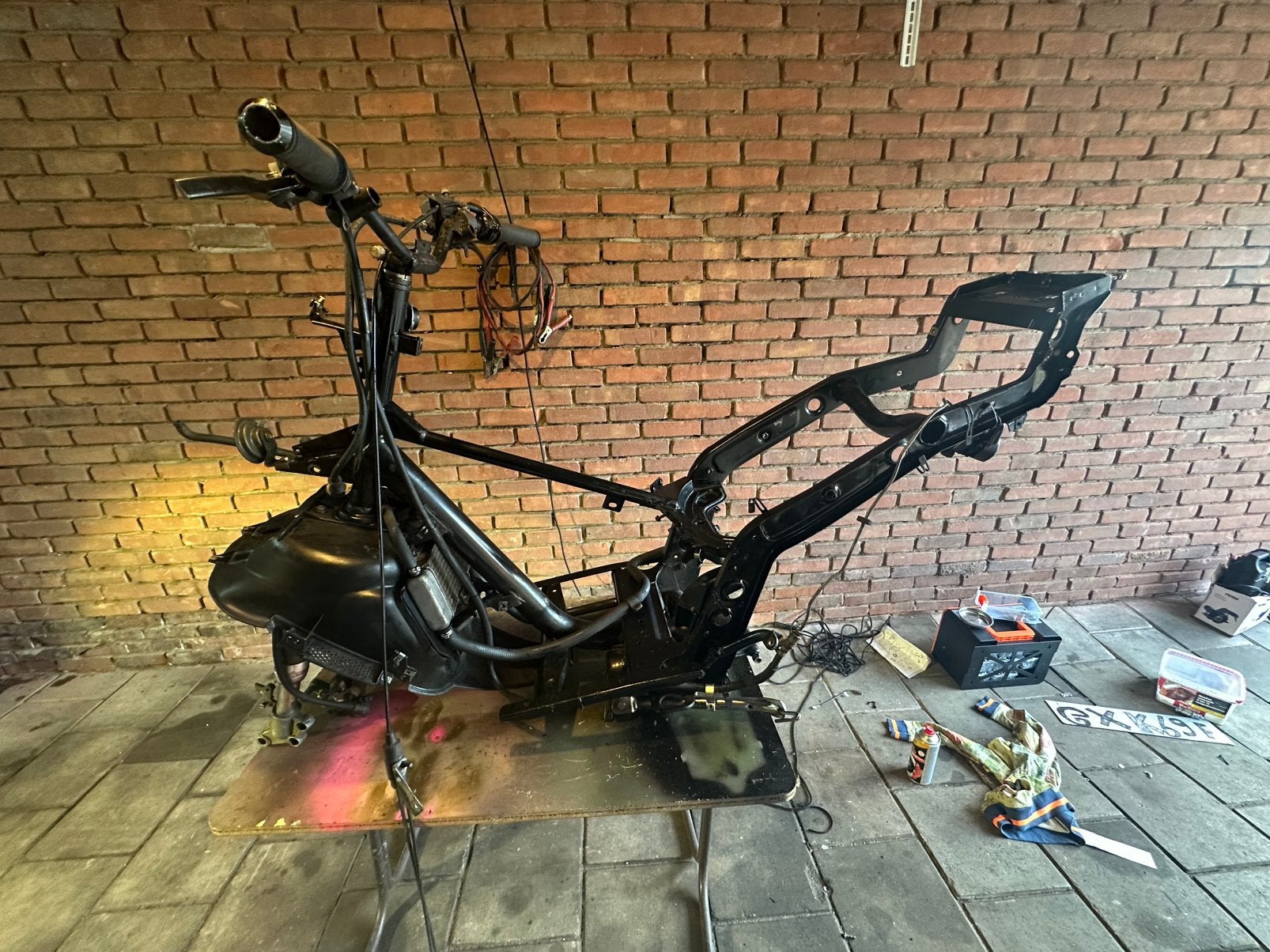 Gilera runner onderdelen, Fietsen en Brommers, Brommeronderdelen | Scooters, Ophalen, Gebruikt, Frame, Piaggio