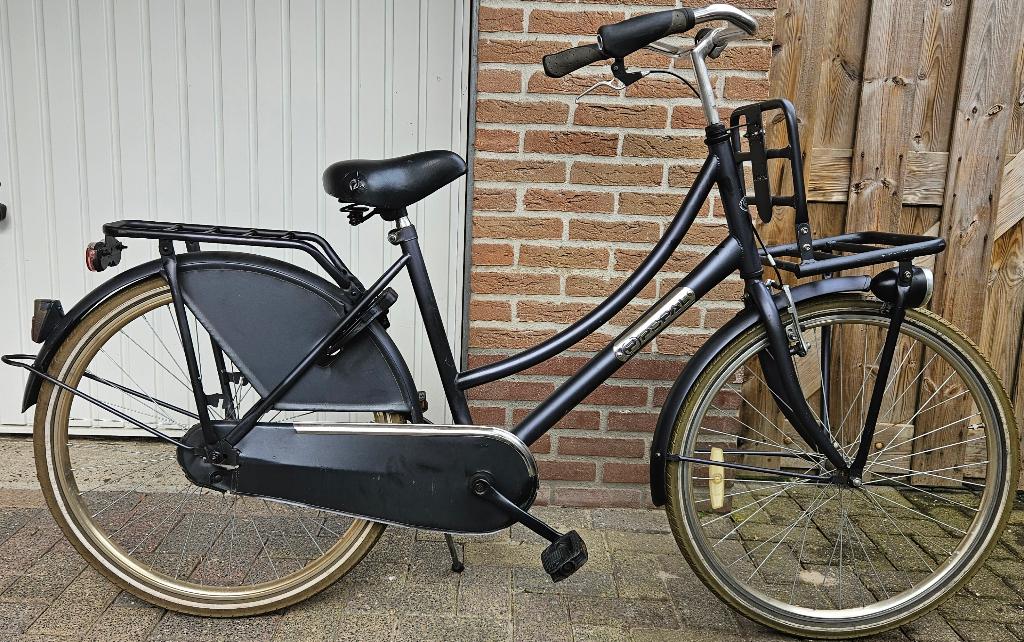 Popal meisjesfiets 26 inch framemaat 46 cm, transportfiets, Terugtraprem, Gebruikt, Popal transport fiets, Versnellingen