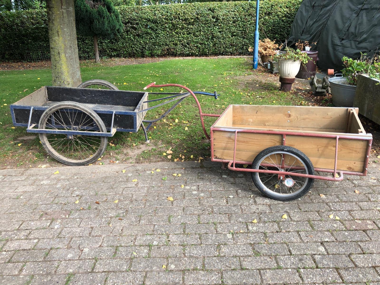 Houten fietskar, Ophalen, Gebruikt, Goederen, Overige merken