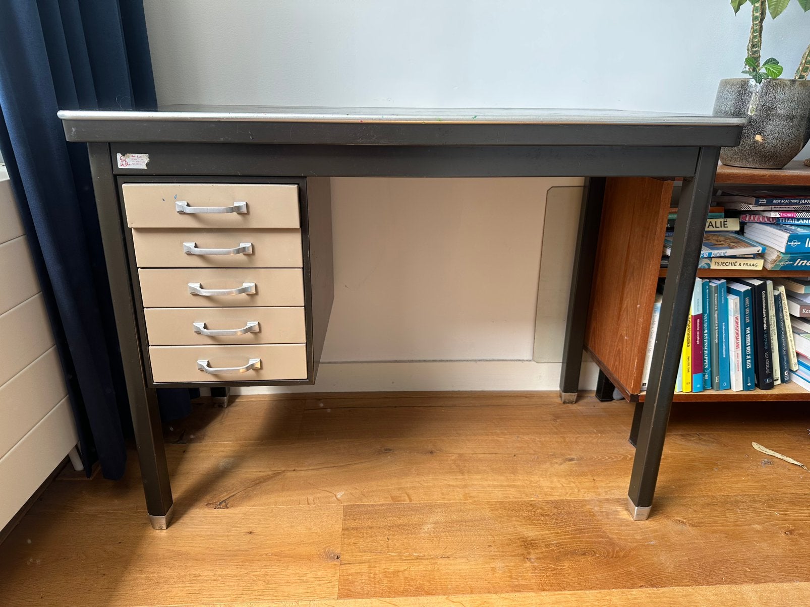 Bureau vintage gispen-stijl, Ophalen, Gebruikt, Tafel(s)