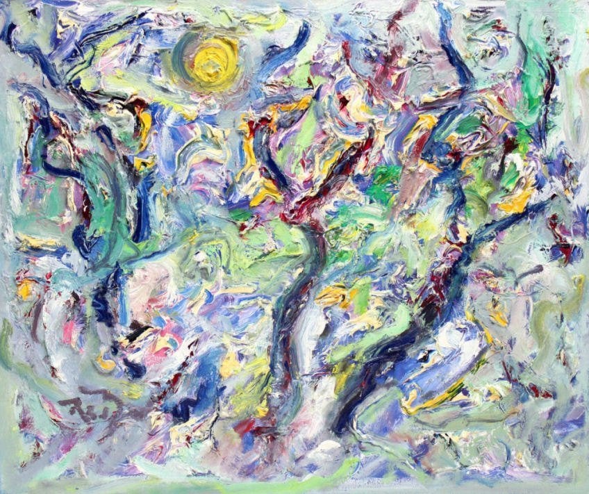 Richard Lee Barton – Landschap SpringTime, Antiek en Kunst, Ophalen
