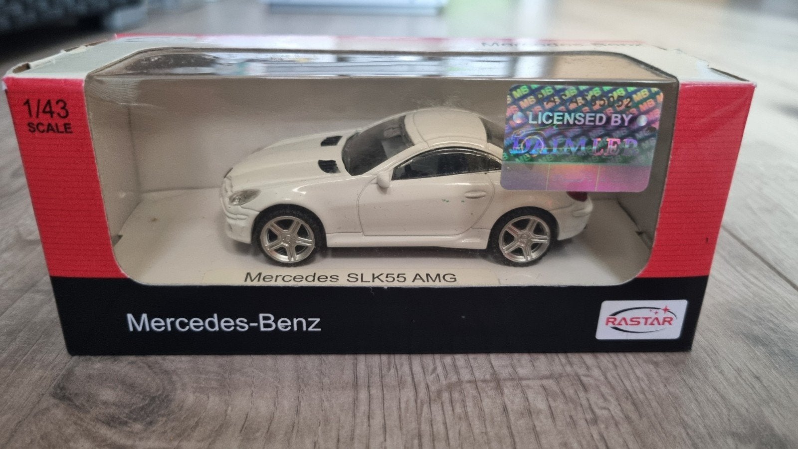 Rastar Mercedes SLK55 AMG 1/43 modelauto, Ophalen of Verzenden, Auto, Overige merken