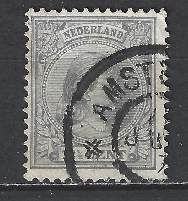 NVPH 38 gebruikt Wilhelmina 1891 : OUD NEDERLAND per stuk, Postzegels en Munten, Postzegels | Nederland, Ophalen of Verzenden