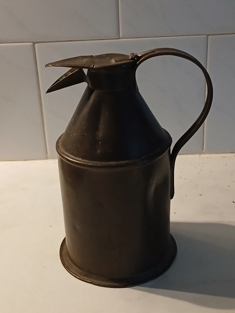 Antieke Koperen Oliekan, Ophalen of Verzenden