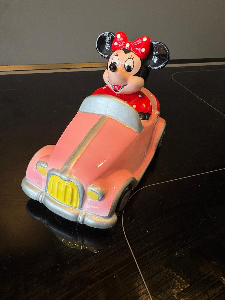 Mini mouse spaarpot, Verzamelen, Ophalen of Verzenden, Mickey Mouse, Zo goed als nieuw, Beeldje of Figuurtje