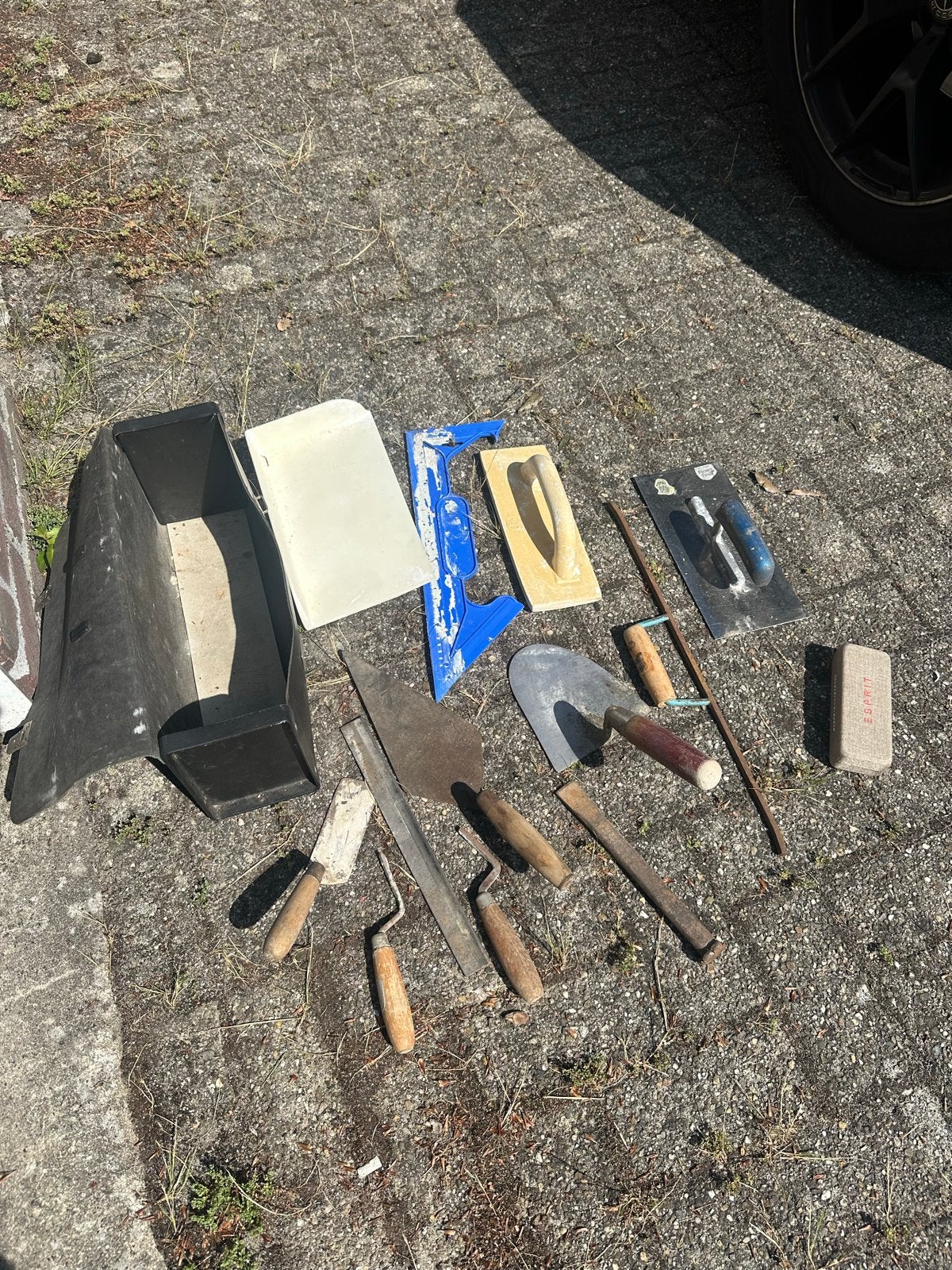 Diverse set van gereedschap voor metselaar/stukadoor, Ophalen of Verzenden, Gebruikt