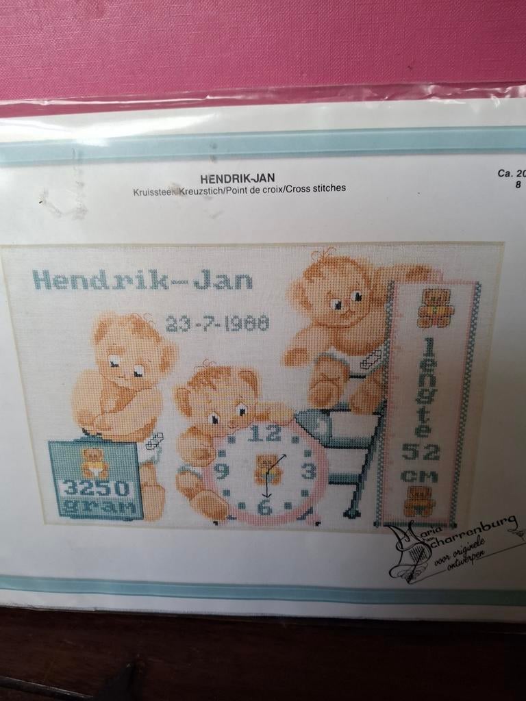 Geboorte pakket, Hobby en Vrije tijd, Ophalen of Verzenden, Nieuw, Borduurpakket