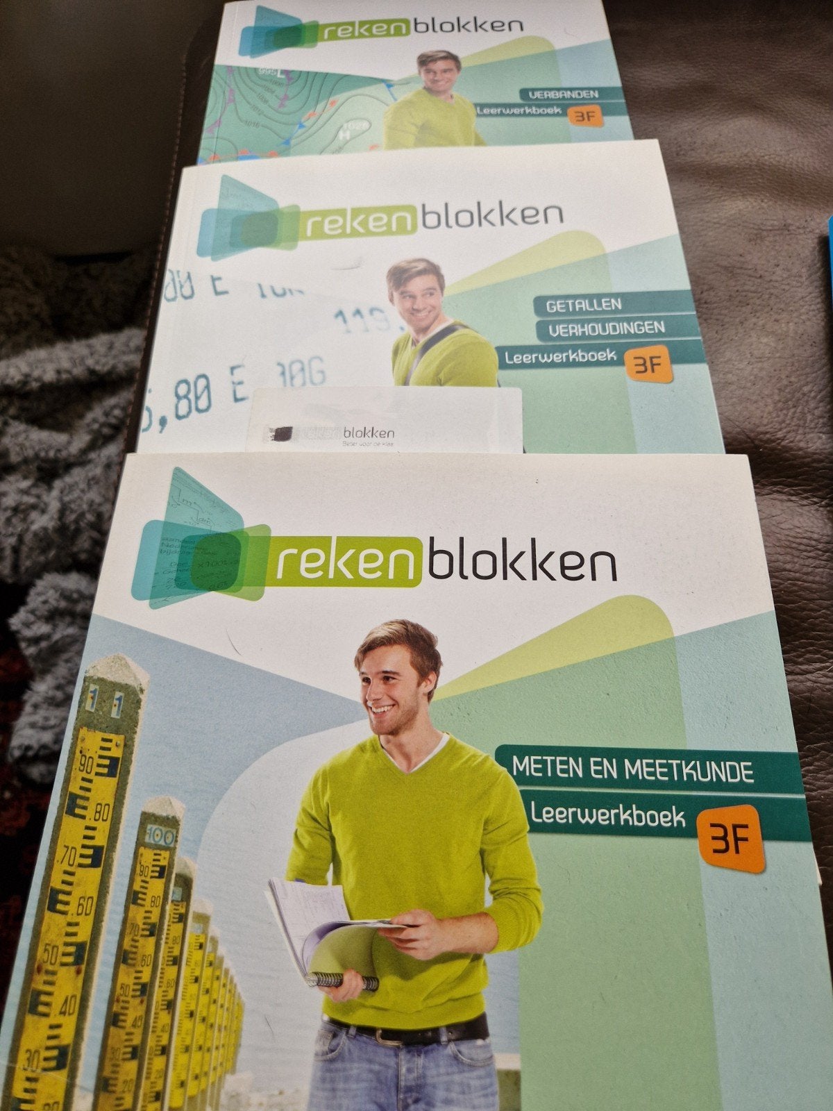 Rekenblokken leerwerkboeken 3F - Set van 3, Ophalen of Verzenden, Zo goed als nieuw, Overige niveaus, Overige vakken