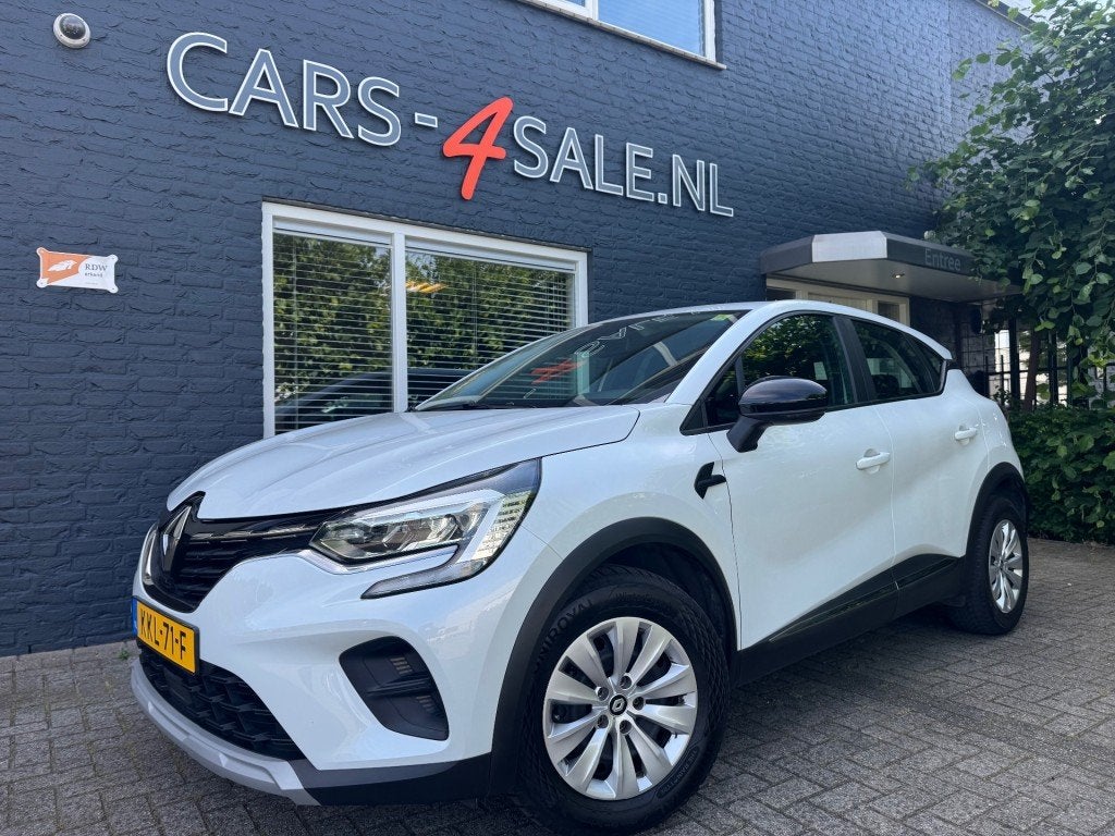 Renault CAPTUR 1.0 TCE Corp. Edition + Car-play  + Led + Nav, Auto's, Renault, Voorwielaandrijving, Gebruikt, 635 kg, Wit
