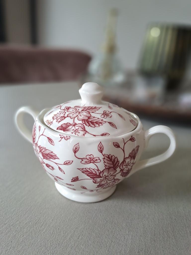 Vintage Royal Tudor Grindley suikerpot - Royal Bouquet, Ophalen of Verzenden