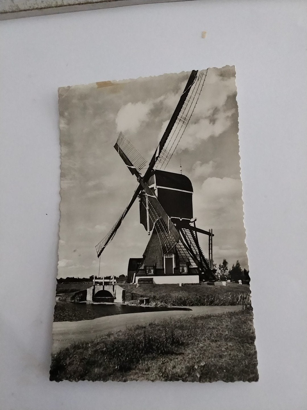 Oude ansichtkaart Wipwatermolen nabij Voorhout (Z.H.), Ophalen of Verzenden, 1940 tot 1960, Gelopen, Zuid-Holland