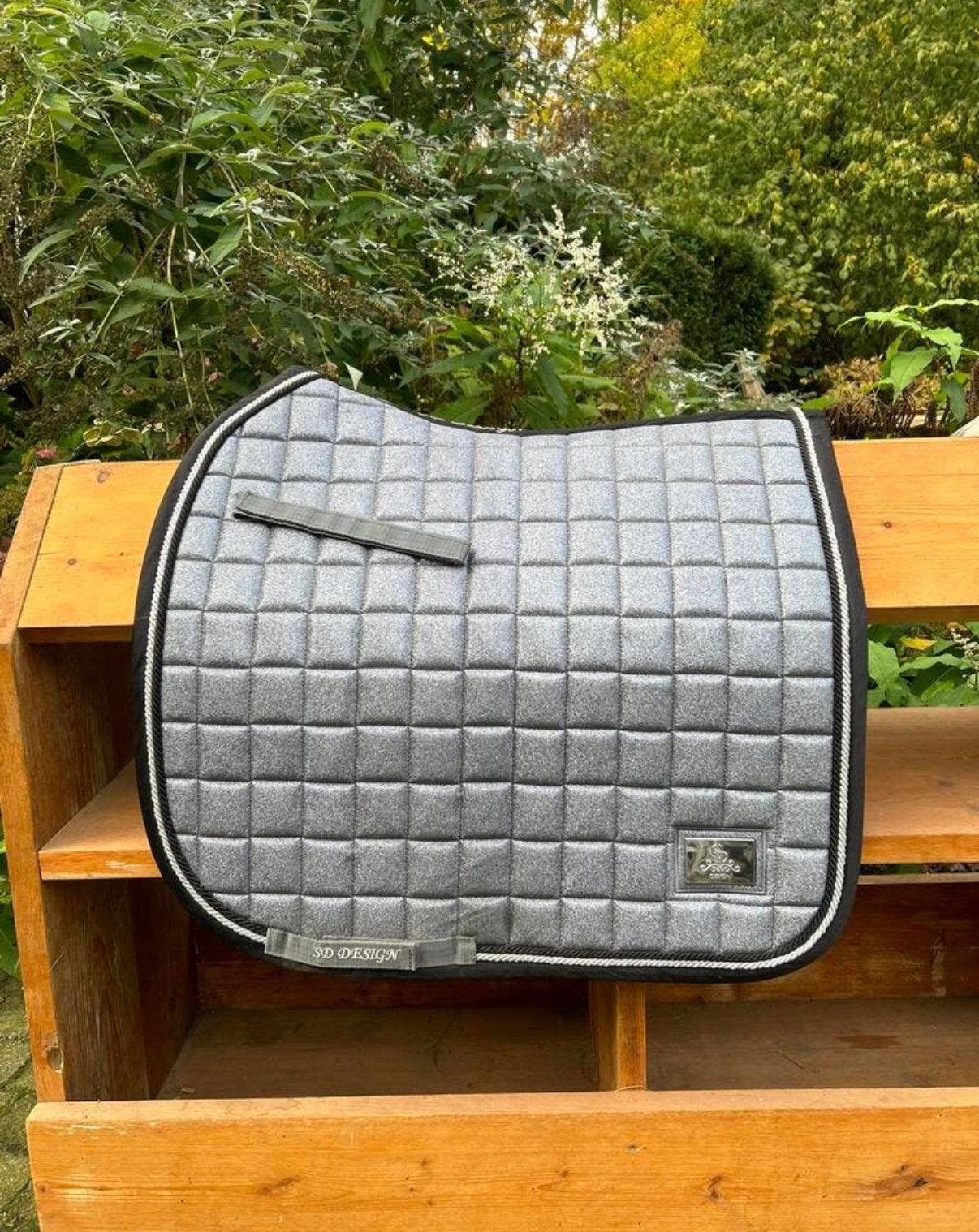 SD design glitter dekje zilver - dressuur full, Ophalen of Verzenden, Zo goed als nieuw