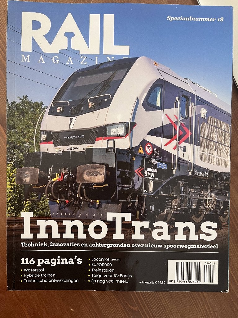 10 Rail magazine + kado, Boeken, Ophalen of Verzenden, Zo goed als nieuw, Glossy
