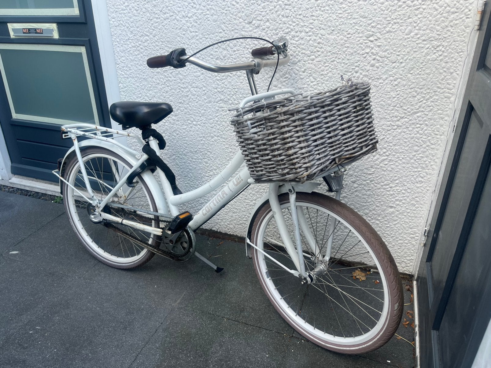 Cortina fiets 24 inch, Fietsen en Brommers, Fietsen | Meisjes, Ophalen, Gebruikt, 24 inch, Handrem