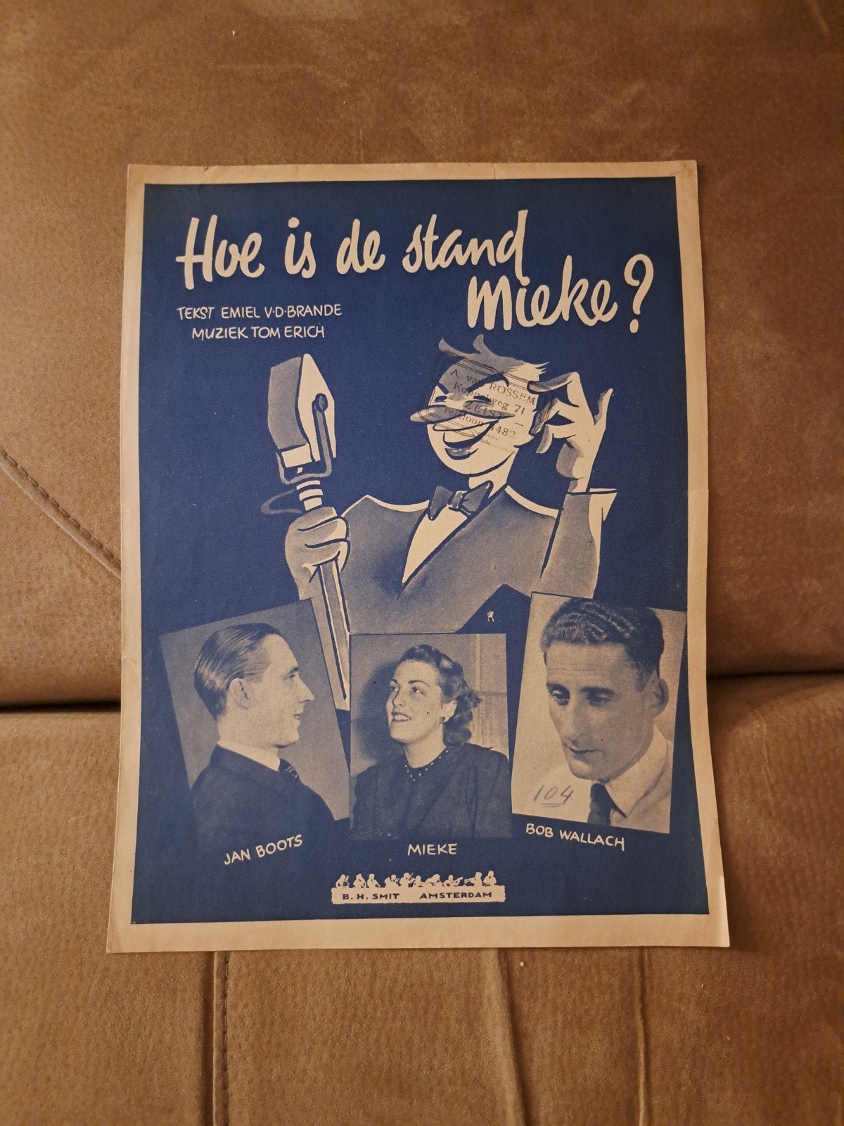 Oud bladmuziek: Hoe is de stand Mieke?, Muziek en Instrumenten, Ophalen of Verzenden, Gebruikt, Artiest of Componist
