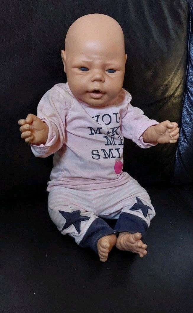 Levensechte Italiaanse Babypop meisje Vintage Migliorati, Verzamelen, Ophalen of Verzenden